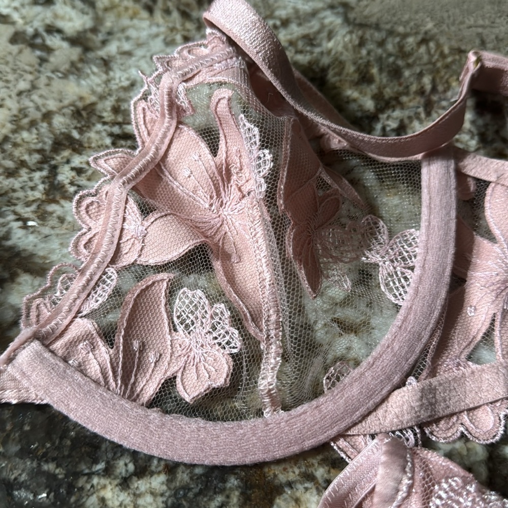 Victoria’s Secret dusty rose, size 32B, good condition, thong panties size XS. - Picture 6 of 6